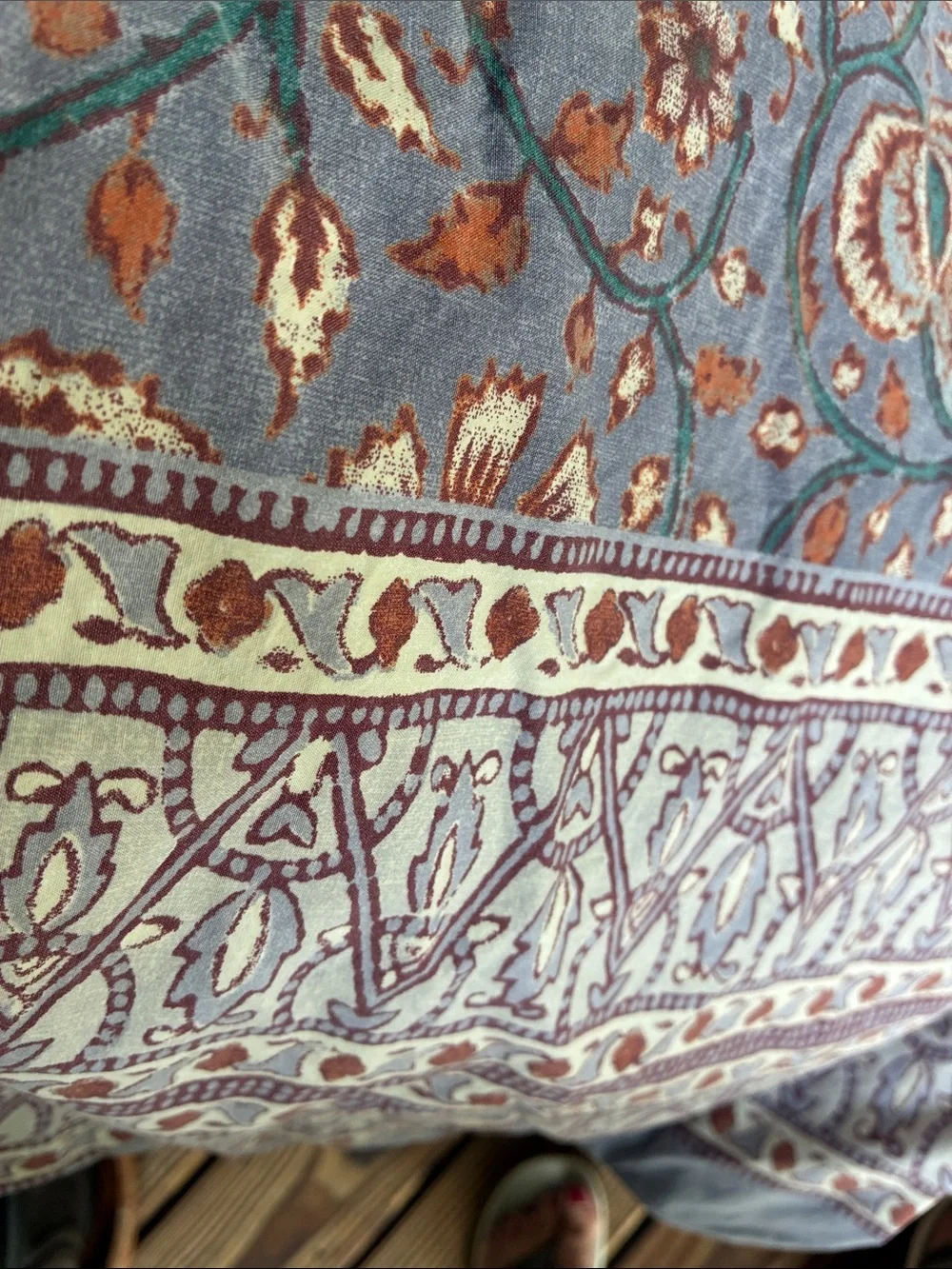 Pottery Barn Dorm Floral Paisley Bedding Duvet Cover Queen